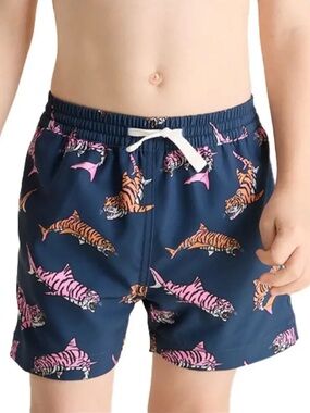 NWT Chubbies Boys' Shorter Classic Swim Trunks the king of the seas Sz XL